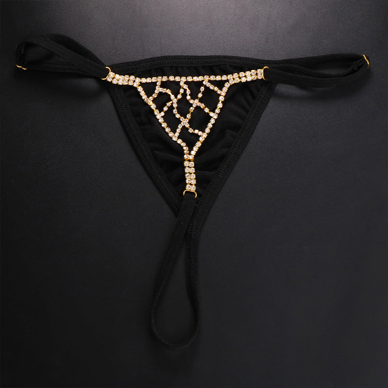Crystella Rhinestone Thong